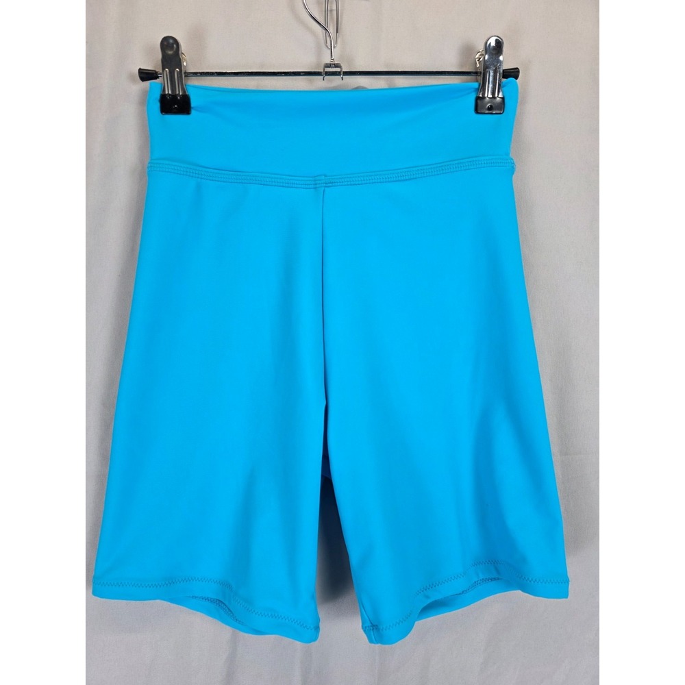 Good American Bike Shorts Women 0 NWOT Running‎ Activewear Blue Stretch